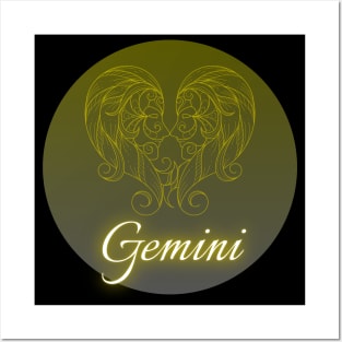 Spherical Zodiac Gemini Posters and Art